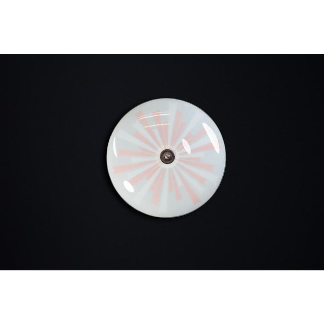 Mid-century glass hanging pendant lamp or wall light brussels world expo 1958 (no:21) this lighting is a stunning example...