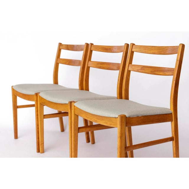 Wood Vintage Oak Dining Chairs by Alb Johansson & Söner, 1960s, Set of 4 For Sale - Image 7 of 11