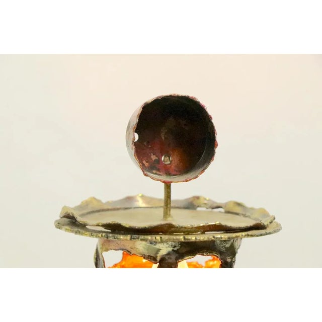 Brutalist Torch Cut Lighthouse Nightlight After Jere, Seandel For Sale In New York - Image 6 of 12