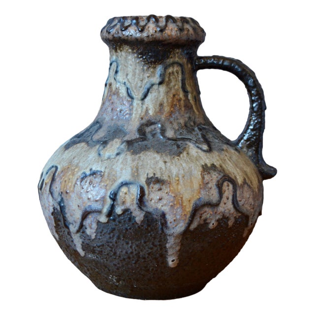 Brutalist Ceramic Vase from Scheurich, 1970s For Sale