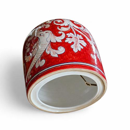Sicilian Baroque Style Ceramic Lamp For Sale - Image 6 of 9
