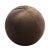 Contemporary Velvet Ball Cushion in Brown by Lo Decor For Sale - Image 3 of 3