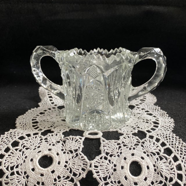 Victorian Stunning! American Brilliant Period (Abp); Late 1800’s-Early 1900’s. Rare; Hand Cut Sparkling Sugar/ Multi Purpose Piece For Sale - Image 3 of 12