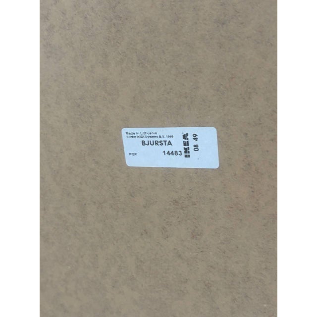 Wood Bjursta Extendable Dining Table in Black-Brown from Ikea For Sale - Image 7 of 16