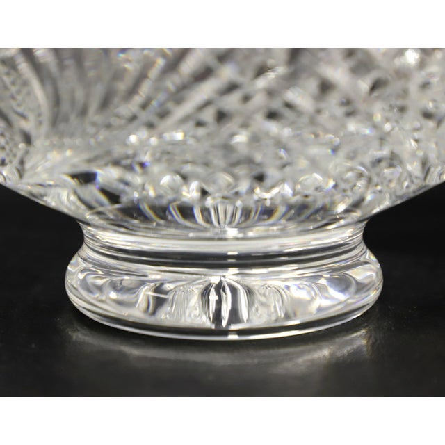 Glass Waterford Crystal Ireland 10" Heritage of Ireland Scalloped Footed Bowl For Sale - Image 7 of 10