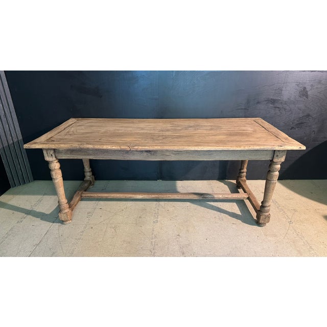 Late 19th Century French Oak Farmhouse Dining Table, 1890s For Sale - Image 5 of 17