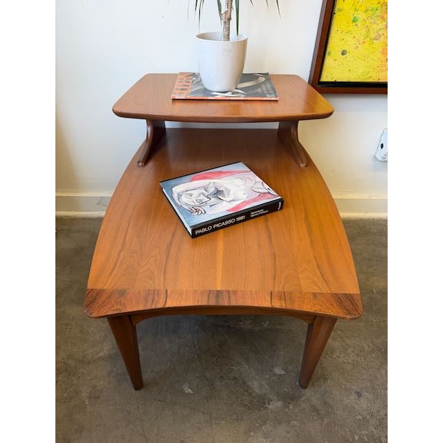 Mid-Century Modern 1960s Kent Coffey "Perspecta" Line Step Table For Sale - Image 3 of 6