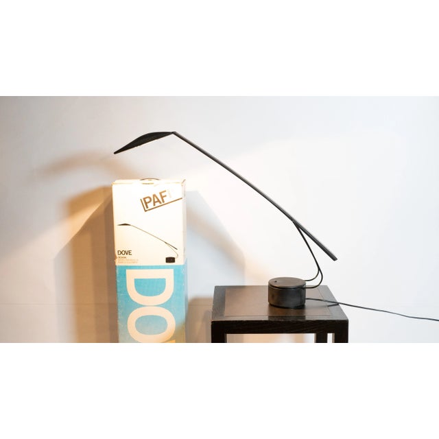 Mario Barbaglia & Marco Colombo for PAF Studio Dove Lamp, circa 1980s. A fantastic, architecturally anthropomorphic table...