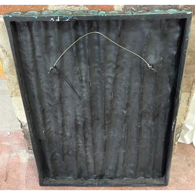 Mid-Century Modern Three Bronze Clad Bamboo Relief Wall Panel Sculptures - Set of 3 For Sale - Image 3 of 11