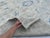 2000 - 2009 Oushak Handmade Wool Rug in Cream and Light Blue For Sale - Image 5 of 11