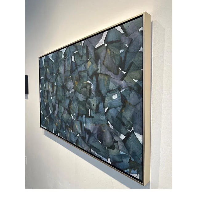 Emma Godebska, Birds, Acrylic and Pigment on Canvas, 2023, Framed For Sale - Image 4 of 10