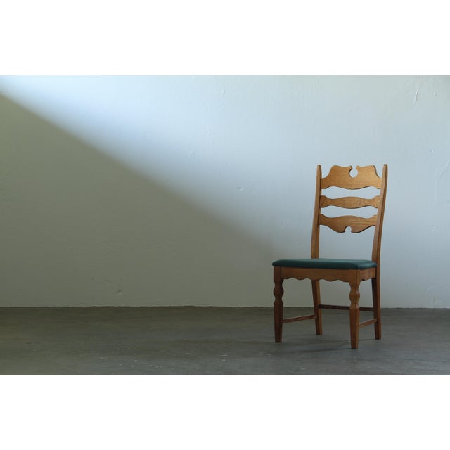 Vintage Razorblade High Back Dining Chairs by Henning Kjærnulf, Denmark, 1960s, Set of 6 For Sale - Image 12 of 18