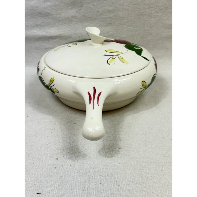 Mid-Century Modern Vintage Covered Vegetable Dish For Sale - Image 3 of 9
