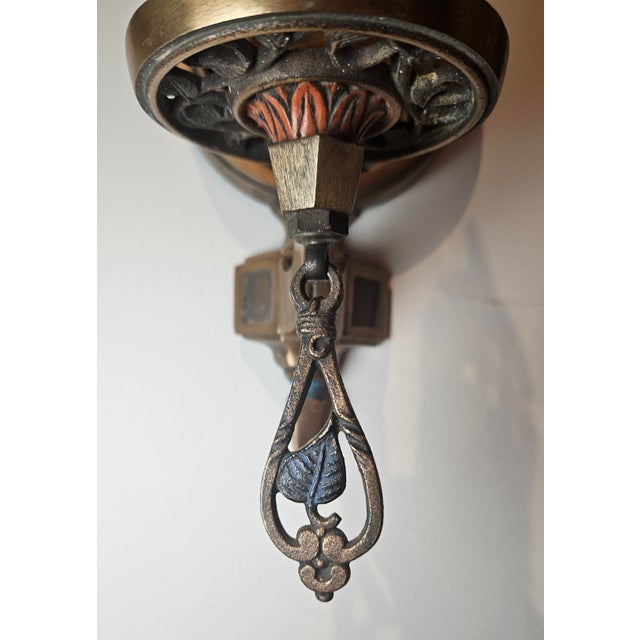 1920s Moe -Bridges Tudor Wall Sconces - a Pair For Sale - Image 10 of 15