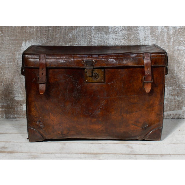 A superb full english leather boot trunk by peal & co london. Beautifully made from english leather hide, this wonderful...