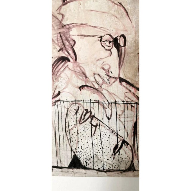 Contemporary Max Marra Paintings "Giudici Ii" Mixed Technique on Canvas - a Pair For Sale - Image 3 of 12