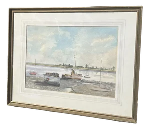 Charles Argent, Marine Scene, Watercolour, Framed