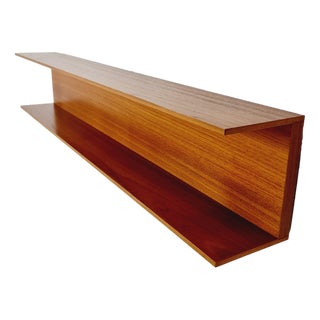 Long German Hanging Shelf by Wilheilm Renz for Walter Renz, 1960s For Sale