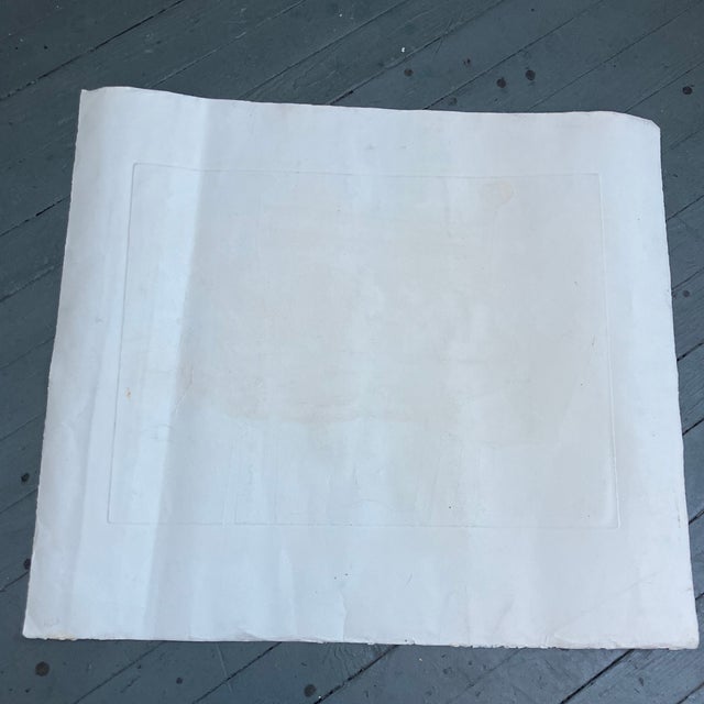 1970s 1970’s Original Abstract Expressionist Lithograph by Richard Royce “Cat on Pillow” For Sale - Image 5 of 5