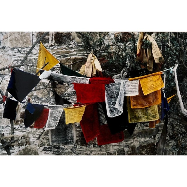 Mark Abrahamson, Vintage Photograph Cibachrome Tibetan Prayer Flags Colorful Vibrant Photo Print, 1986 For Sale - Image 4 of 11