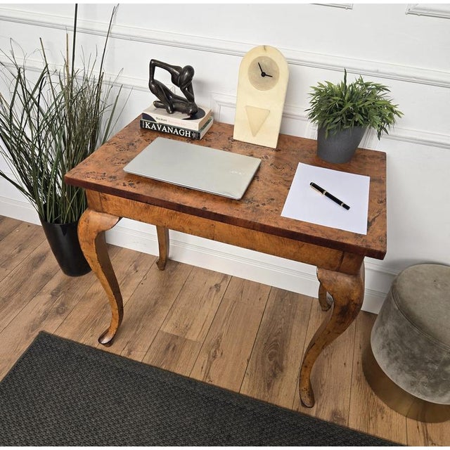 Mid-Century Modern Italian Art Deco Desk in Walnut, 1960s For Sale - Image 3 of 8