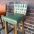 Cabin Pair of Ranch Oak Rustic Leather and Wood Bar Stools For Sale - Image 3 of 12