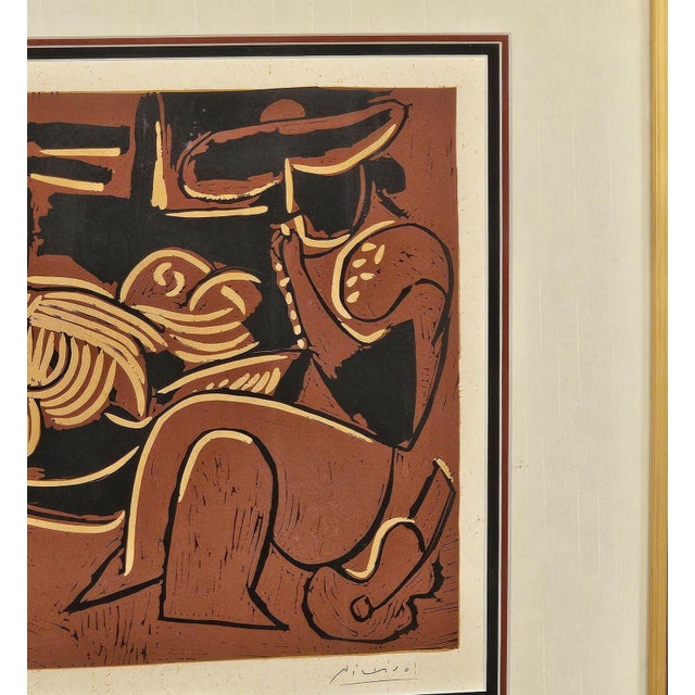 Mid-Century Modern Engraving After Picasso, Circa 1980 For Sale - Image 3 of 5