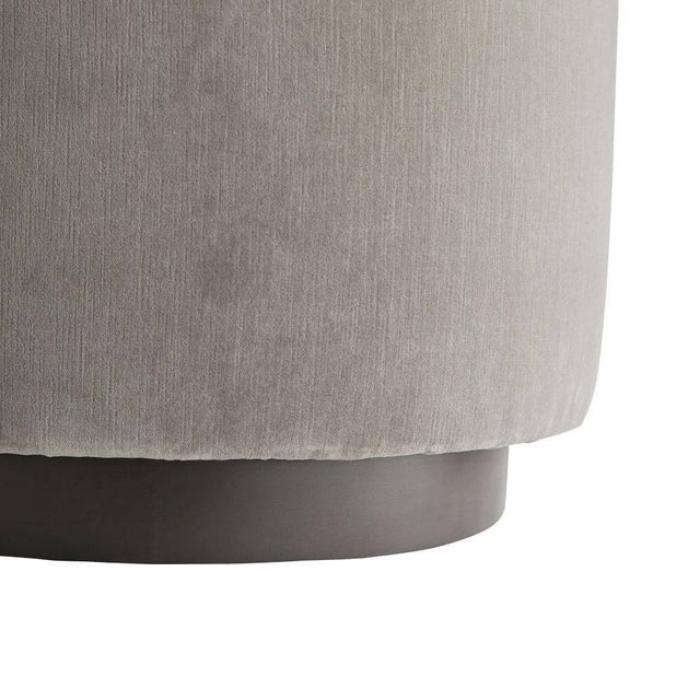 Arteriors Home Turner Chaise Sharkskin Velvet Grey Ash, Left Arm For Sale In Dallas - Image 6 of 9