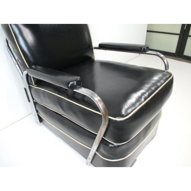 Art Deco Gilbert Rohde Styled Streamline Lounge Chair For Sale - Image 10 of 12