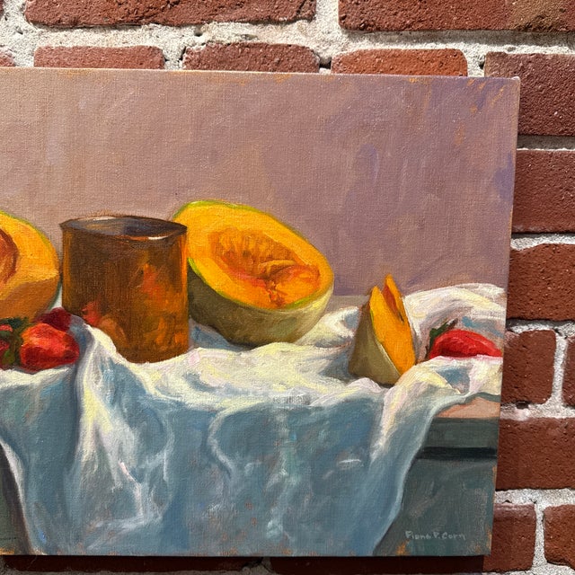 2000 - 2009 Still Life Painting by Fiona Pocock Corn For Sale - Image 5 of 7