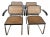 1970s Marcel Breuer Cesca Armchairs – Cidue, Italy (Black / Natural Cane), Set of 4 For Sale
