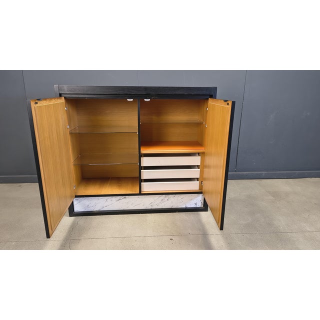 1970s Brutalist Black Bar Cabinet, 1970s For Sale - Image 5 of 12