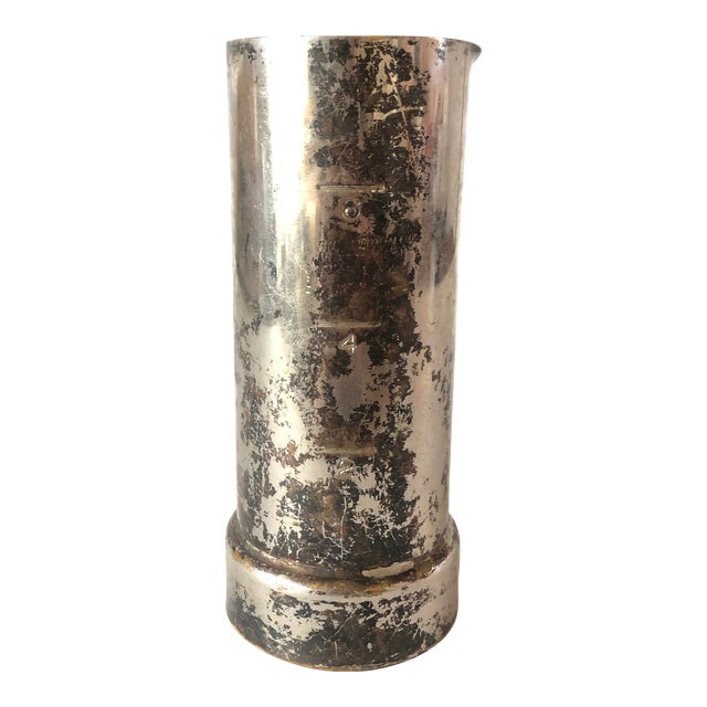 Vintage Napier Silverplate Cylinder Jigger For Sale