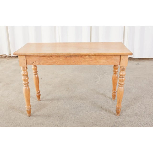 19th Century Country French Fruitwood Farmhouse Console Table For Sale - Image 12 of 13
