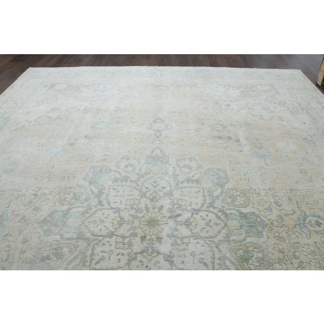 1970s Vintage Persian Handknotted Wool Brown Oversize Area Rug For Sale In San Francisco - Image 6 of 11