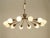 1950s Mid-Century Brass 12-Armed Chandelier with Opal Glass Shades, 1950s For Sale - Image 5 of 18
