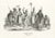 Honegger, Natives of Abyssinia, Ethiopia, Steel Engraved Print For Sale