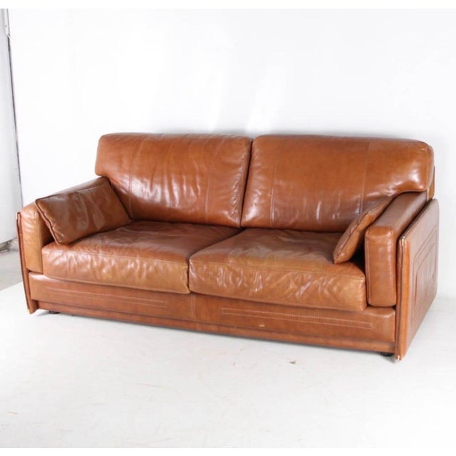 Vintage Leather 3-Seater Sofa from Roche Bobois, 1970s For Sale - Image 13 of 13