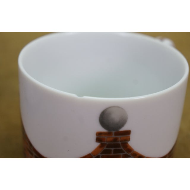 1980s Taitu Palladio Emilio Bergamin Architectural Brick China Dinner Service - 55 Pcs For Sale - Image 9 of 12