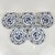 Blue Porcelain Dessert Plates with Blue Onion Pattern from Wellco, 1990s, Set of 5 For Sale - Image 8 of 8