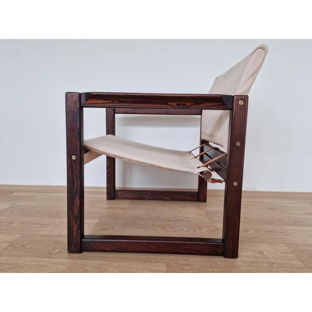 1970s Scandinavian Safari Armchair attributed to Karin Mobring, 1975 For Sale - Image 5 of 6