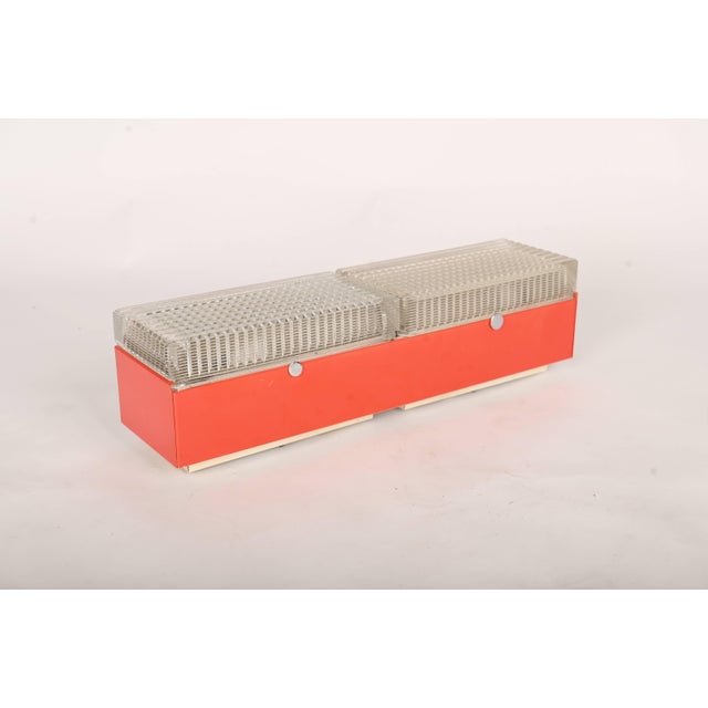 Brutalist Ceiling Lamp by Josef Hurka for Napako, 1960s, in Very Good conditions. Designed 1960 to 1969 This piece has an...