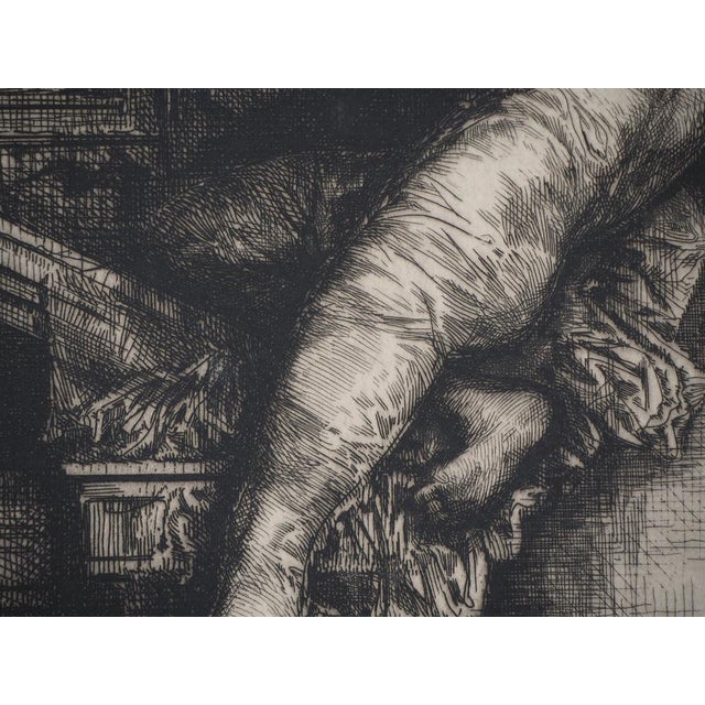 François Nicolas Chifflart, Frontispiece Strong Waters, Original Etching For Sale - Image 3 of 8