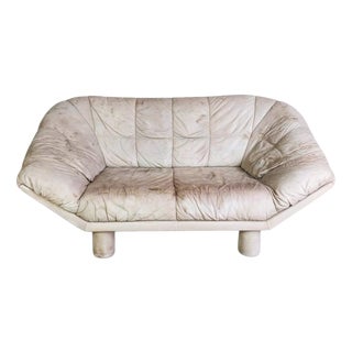 Vintage Two-Seater Sofa in Leather For Sale