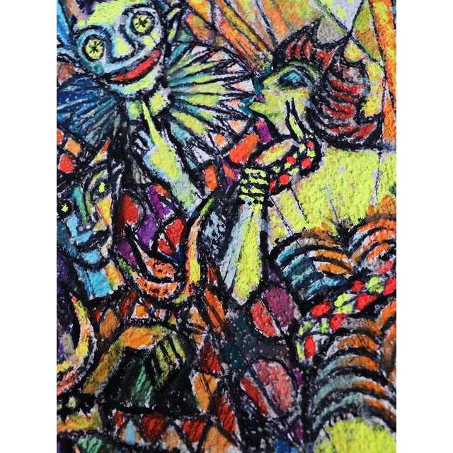 Emil Betzler, Harlequins 1, German Expressionist Painting For Sale - Image 3 of 8