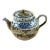 Antique Porcelain Teapot With Strainer and Lid For Sale