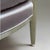 A fine pair of Art Deco white gold armchairs. White Gold leaf covered frame with fluted front leg details and slightly...