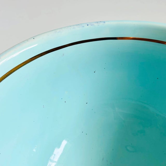 Mid 20th Century Mid Century Blue Delft Holland Footed Bowl For Sale - Image 5 of 7