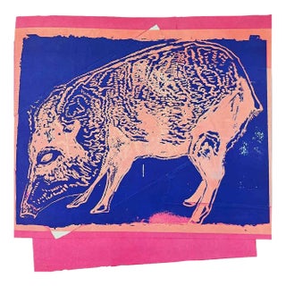 Andy Warhol Giant Chaco Peccary 1986 Vanishing Animals For Sale