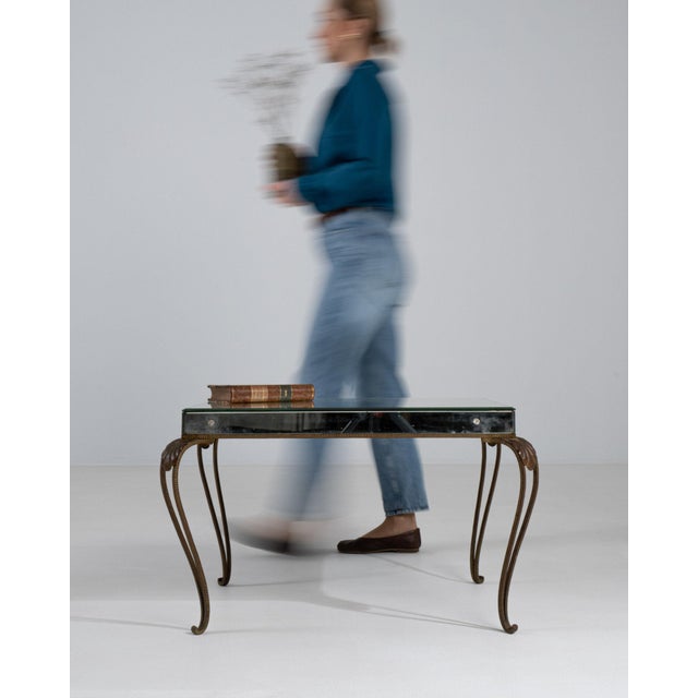 19th Century 19th Century France Red Metal Coffee Table For Sale - Image 5 of 11